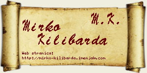 Mirko Kilibarda vizit kartica